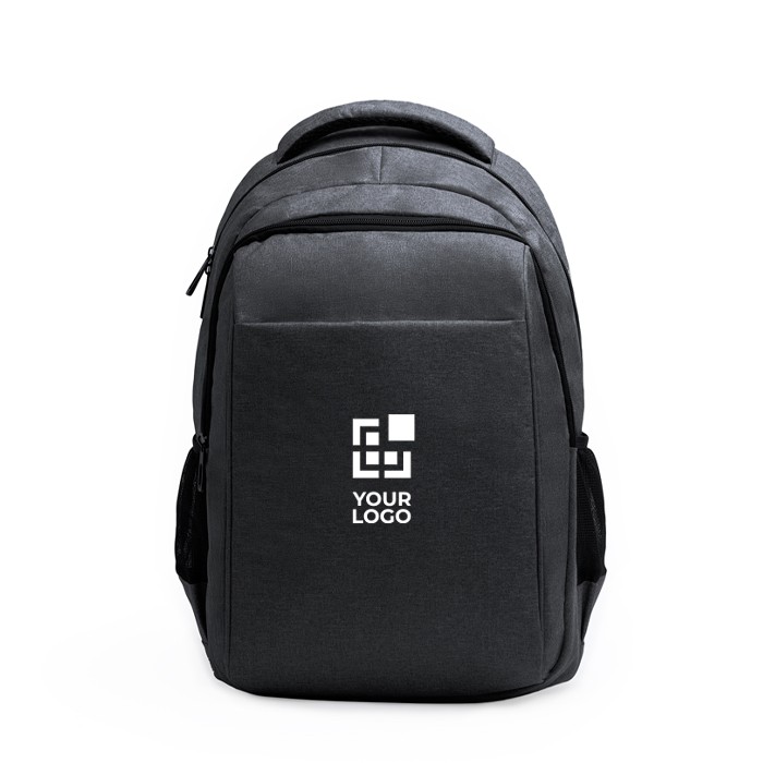 Mochila ejecutiva de poliéster eco con cinta para trolley PC 13” vista principal