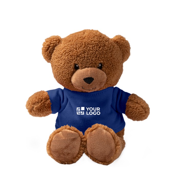Oso de peluche con camiseta de poliéster y tacto ultra suave vista principal