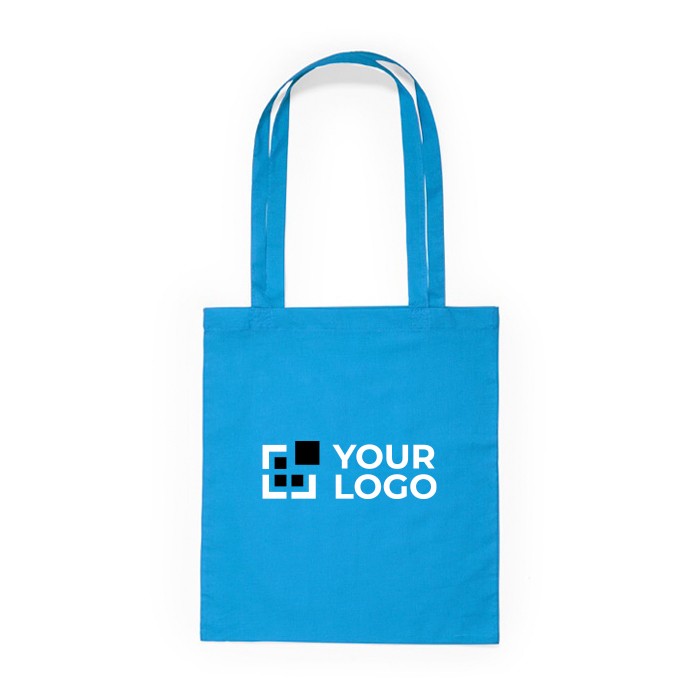 Bolsa de tejido algodón con asa larga en diversos colores vista principal