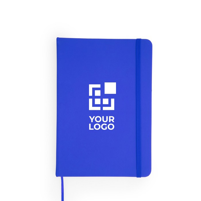 Bloc de notas con tapa rígida de polipel y marcapáginas A5 hojas lisas vista principal