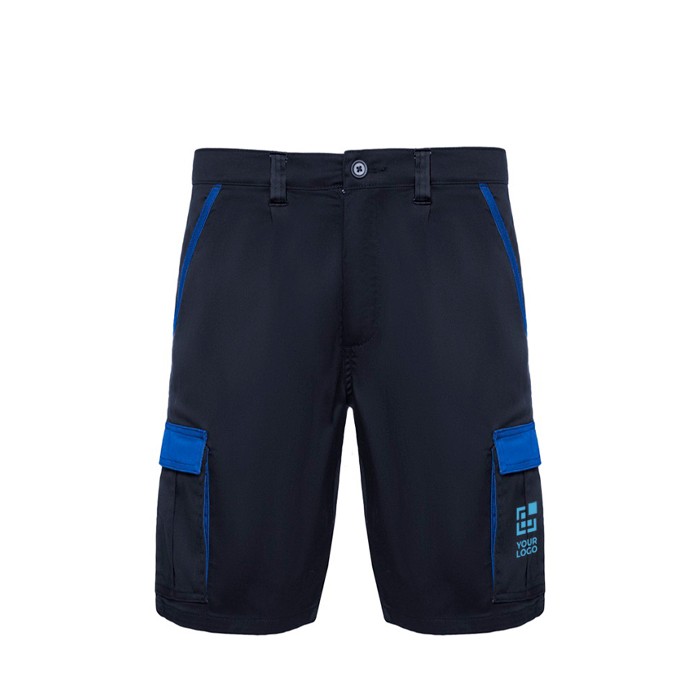 Bermuda corta laboral de poliéster y algodón 250 g/m2 Roly Tahoe vista principal