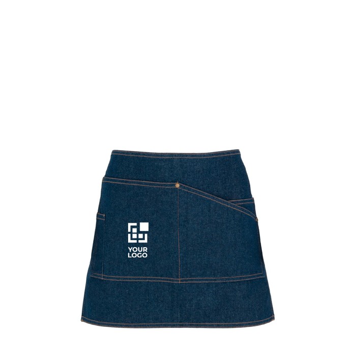 Delantal corto laboral para horeca estilo vaquero 250 g/m2 Roly Dacosta vista principal