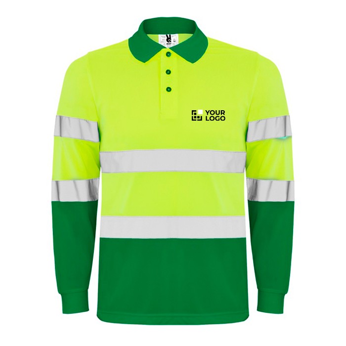 Polo laboral técnico de manga larga 170 g/m2 Roly Polaris L/S vista principal