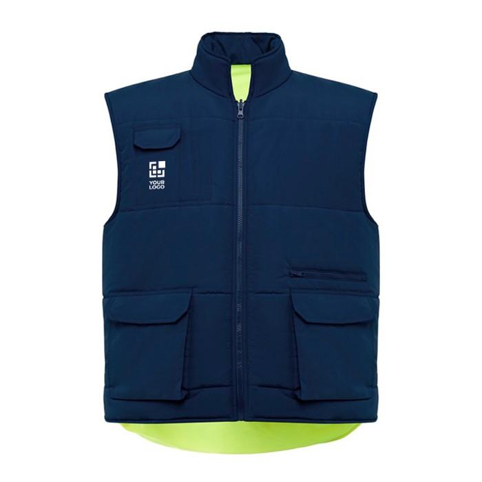 Chaleco laboral reversible alta visibilidad 450 g/m2 Roly Persei vista principal