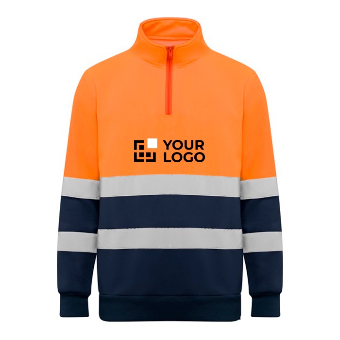 Sudadera laboral alta visibilidad de felpa 280 g/m2 Roly Spica vista principal