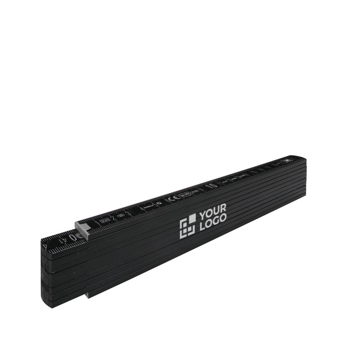 Regla plegable de madera resistente a golpe marcas Stabila 2M color negro vista de impresión Regla plegable de madera resistente a golpe marcas Stabila 2M color negro vista de impresión