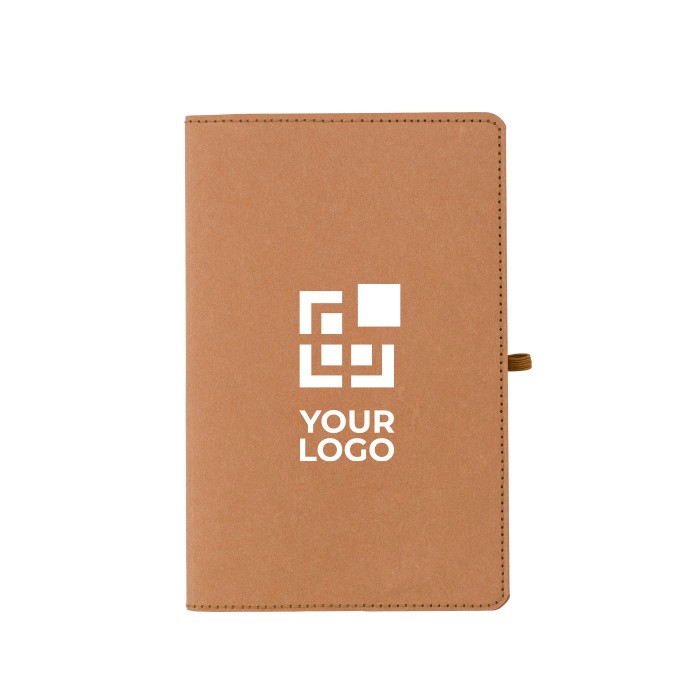 Cuaderno de papel kraft lavado A5 hojas a rayas vista de impresión Cuaderno de papel kraft lavado A5 hojas a rayas vista de impresión