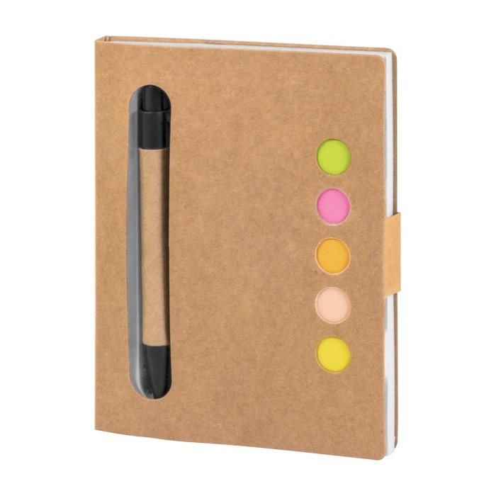 Bloc de notas de cartón reciclado color natural