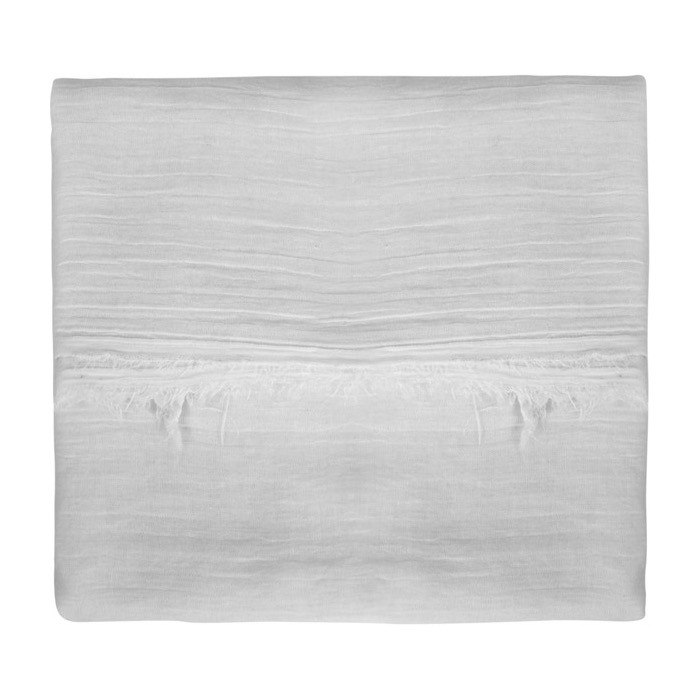 Fular de tacto suave y fino color blanco primera vista