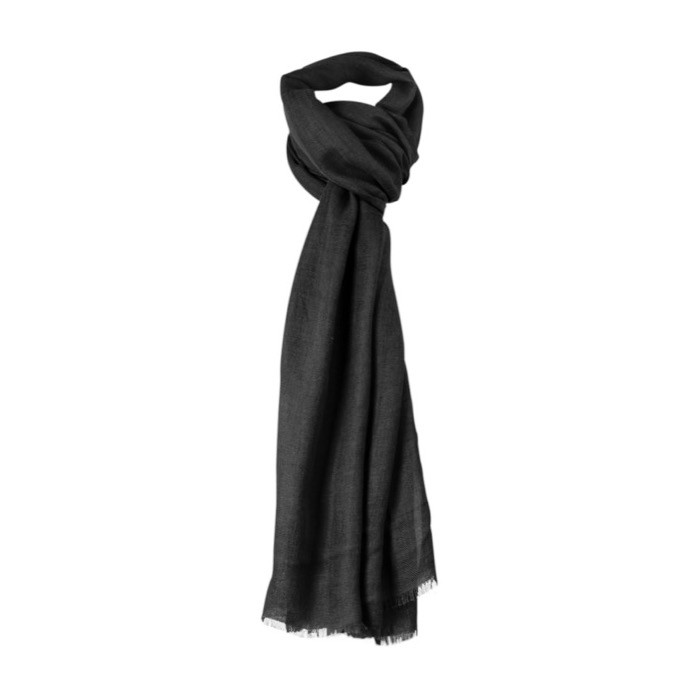 Fular con diseño de espiga color negro