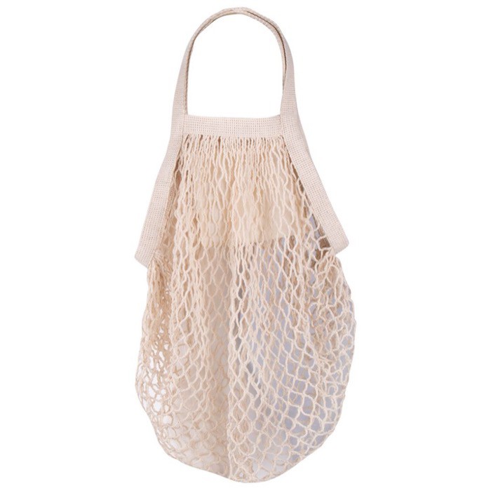 Bolsa de malla de algodón orgánico 100 g/m2 de malla Organic Cotton color beige primera vista
