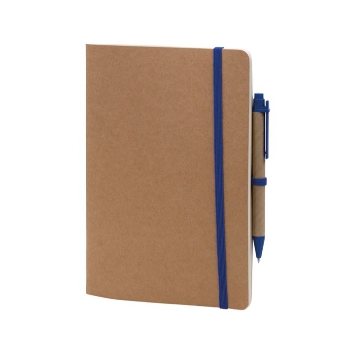 Libretas con tapa y bolígrafo de cartón vista principal Libretas con tapa y bolígrafo de cartón vista principal