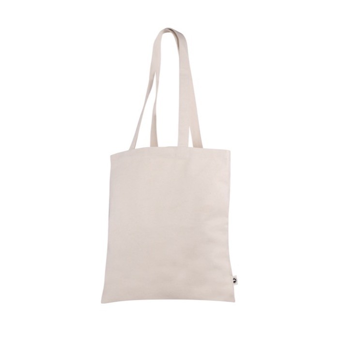 Bolsa de algodón de asas largas 300 g/m2 color beige Bolsa de algodón de asas largas 300 g/m2 color beige