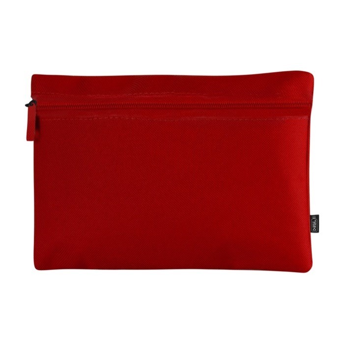 Neceser portatodo reciclado color rojo