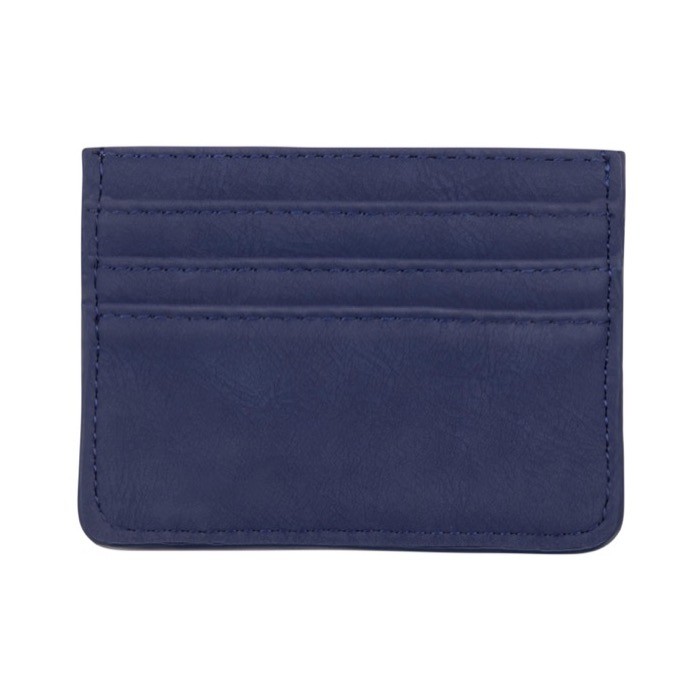 Tarjetero con bolsillo RFID color azul primera vista