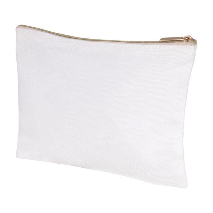 Neceser de poliéster para sublimación color blanco