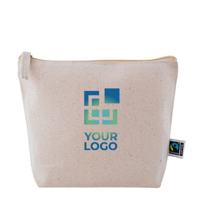 Neceser publicitario de tejido de comercio justo vista principal Neceser publicitario de tejido de comercio justo vista principal