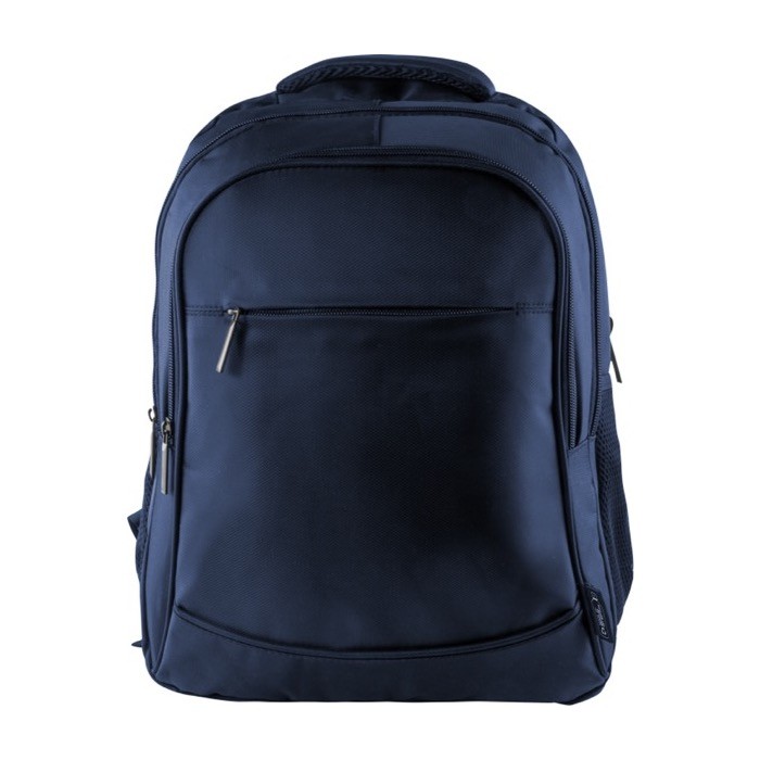 Mochila con compartimento para ordenador color azul marino tercera vista Mochila con compartimento para ordenador color azul marino tercera vista