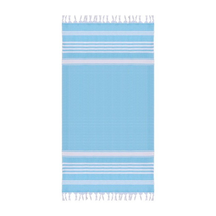 Toalla pareo en algodón 220 g/m2 color azul segunda vista