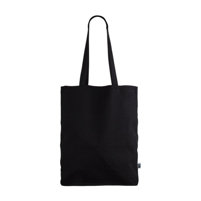 Bolsa de negra de algodón de comercio justo color negro primera vista Bolsa de negra de algodón de comercio justo color negro primera vista