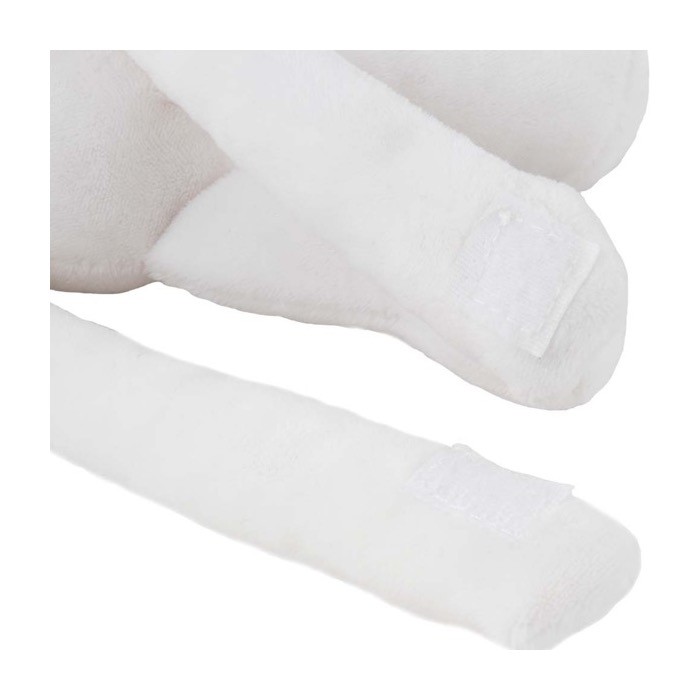 Manta infantil con peluche color blanco segunda vista