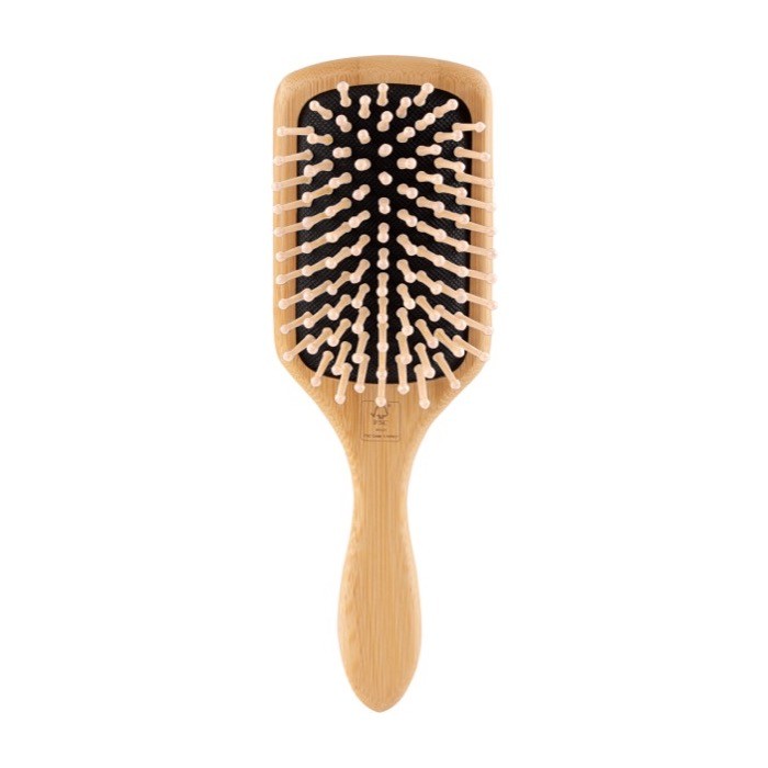 Cepillo de pelo personalizado con el logo color natural segunda vista Cepillo de pelo personalizado con el logo color natural segunda vista