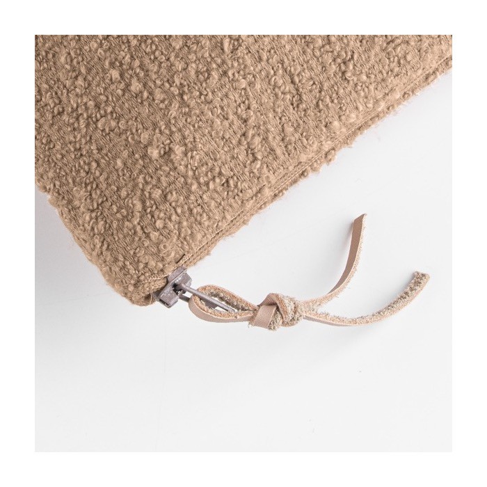 Neceser de algodón y poliéster color beige tercera vista Neceser de algodón y poliéster color beige tercera vista