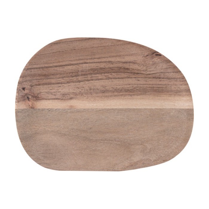 Bandeja decorativa de madera de acacia color natural segunda vista Bandeja decorativa de madera de acacia color natural segunda vista