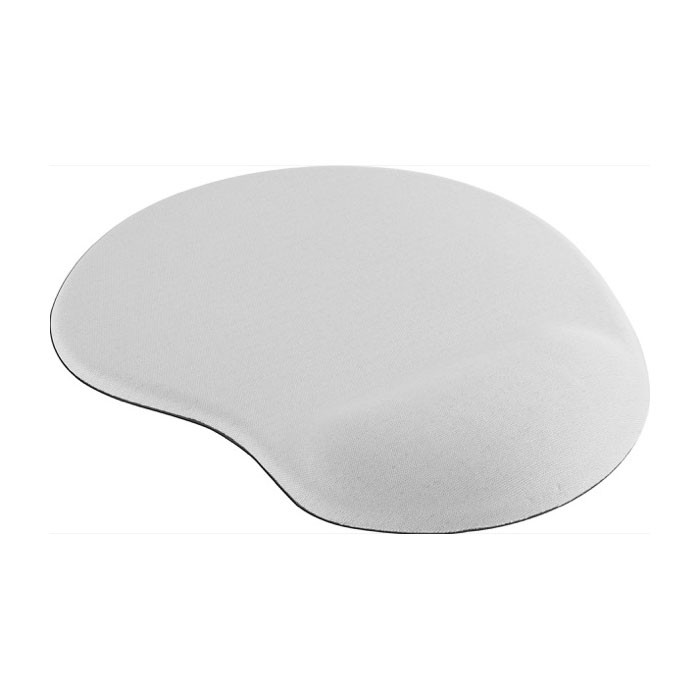 Alfombrilla circular con reposamuñecas para impresión a todo color color blanco segunda vista