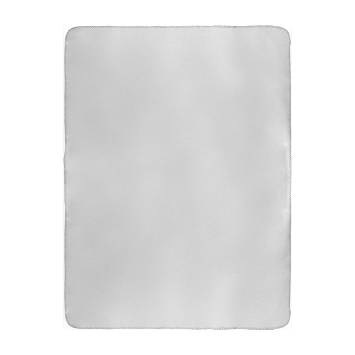 Manta de poliéster personalizable de 2 colores reversibles 150g/m2 color gris vista detalle