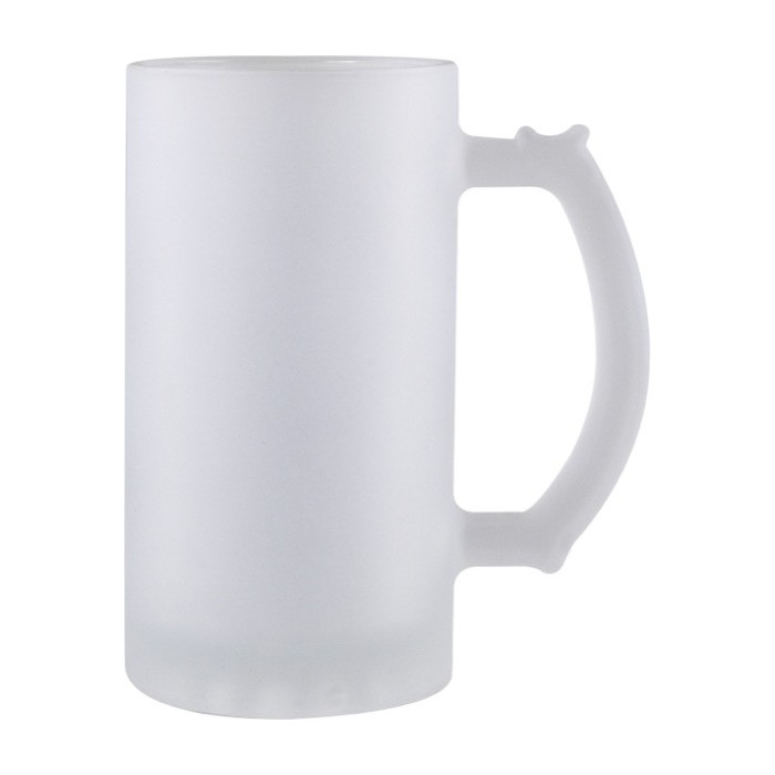 Jarra de cerveza con un acabado de apariencia congelada 500ml color transparente segunda vista