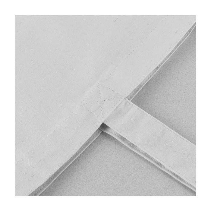 Bolsa de algodón Fairtrade con asas largas en varios colores 180g/m2 color blanco primera vista