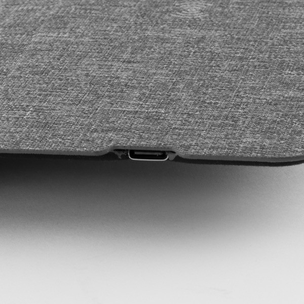 Alfombrilla Ratón RPET Wireless color gris vista detalle 4