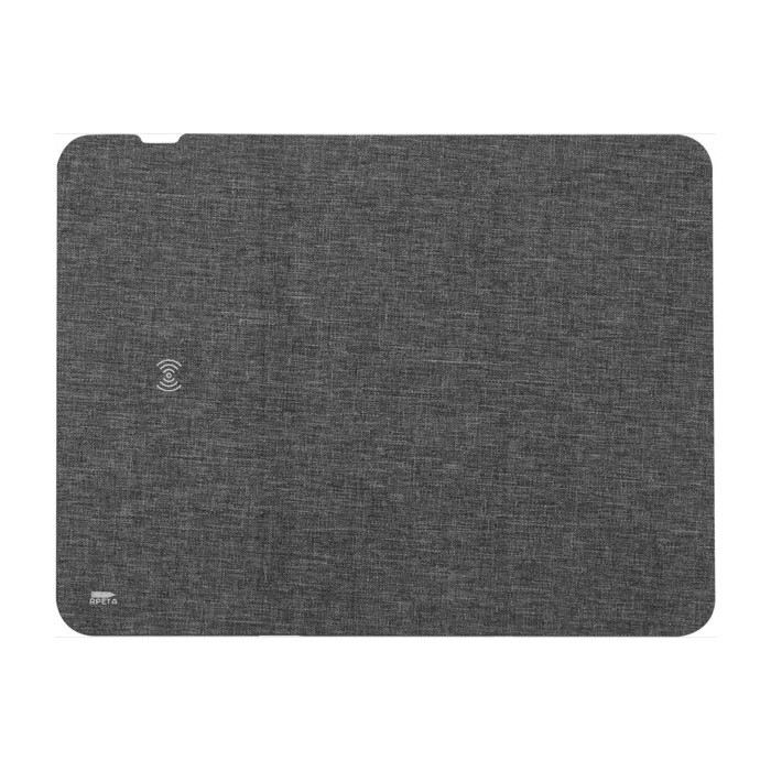 Alfombrilla Ratón RPET Wireless color gris tercera vista