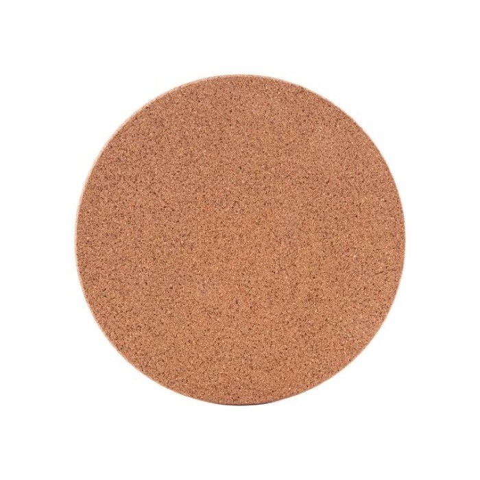 Portaollas circular hecho de corcho para personalización color beige segunda vista Portaollas circular hecho de corcho para personalización color beige segunda vista
