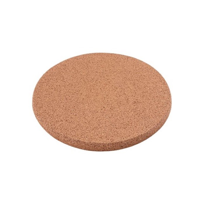 Portaollas circular hecho de corcho para personalización color beige tercera vista Portaollas circular hecho de corcho para personalización color beige tercera vista