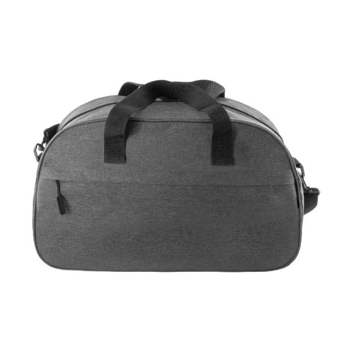Bolsa de deporte de RPET con doble asa y cremallera exterior color gris segunda vista