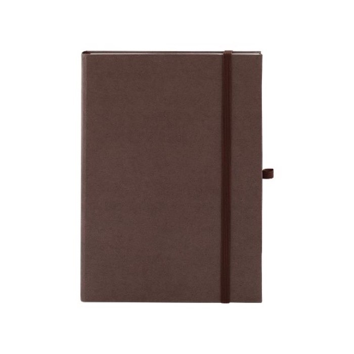 Libretas de tapa rígida fabricadas con distintos materiales orgánicos A5 color marrón primera vista Libretas de tapa rígida fabricadas con distintos materiales orgánicos A5 color marrón primera vista