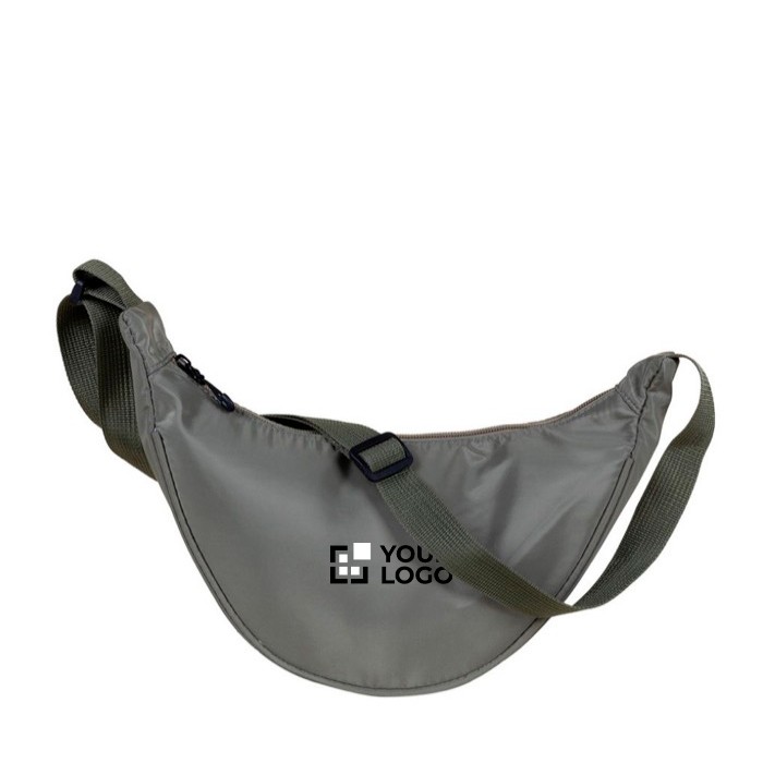 Bandolera de poliéster con asa ajustable para el hombro color verde vista principal Bandolera de poliéster con asa ajustable para el hombro color verde vista principal