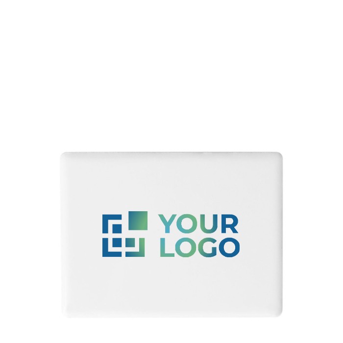 Imán hecho de cerámica con acabado mate para personalizar color blanco vista principal