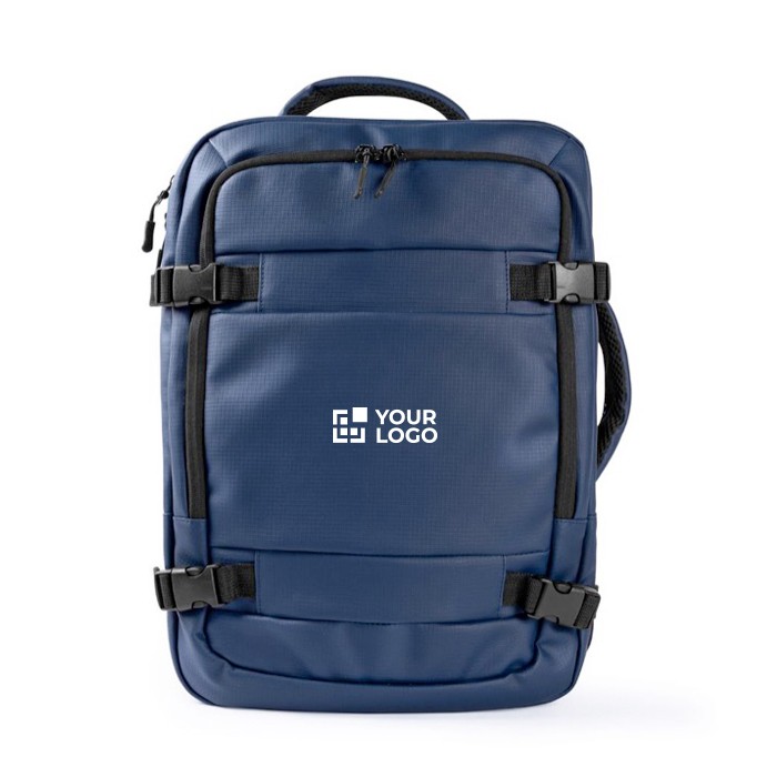 Mochila para portátil de poliéster ideal para viajes 16'' color azul vista principal