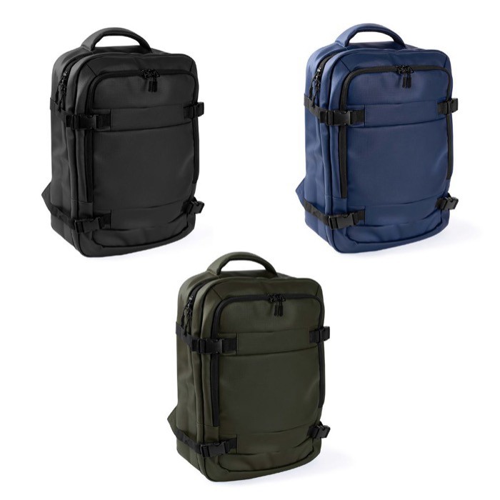 Mochila para portátil de poliéster ideal para viajes 16'' color negro cuarta vista