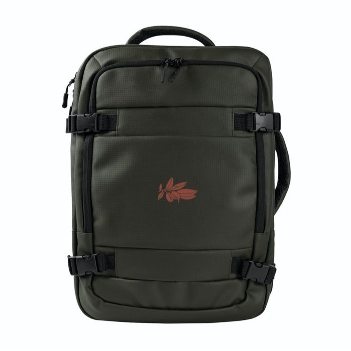 Mochila para portátil de poliéster ideal para viajes 16'' color verde quinta vista