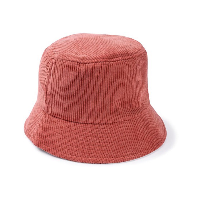 Gorro unisex estilo bob de pana suave para personalizar color rosa segunda vista
