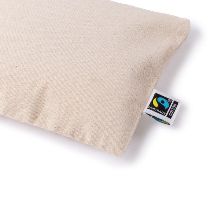 Neceser plano de algodón Fairtrade con tirador a juego 220 g/m2 color natural cuarta vista