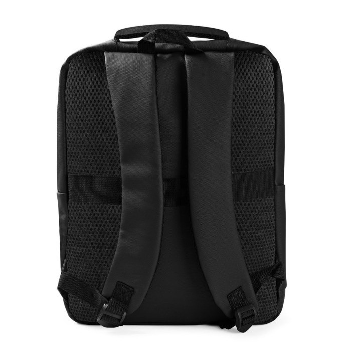 Mochila de trabajo para portátil de cuero sintético 15'' color negro tercera vista