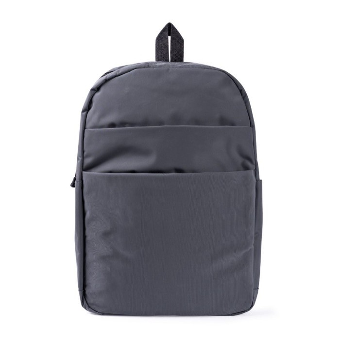 Mochila ligera de nylon para portátil con bolsillo antirrobo 16'' color gris primera vista