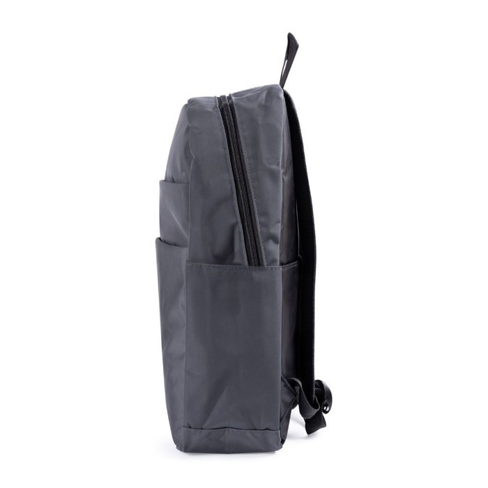 Mochila ligera de nylon para portátil con bolsillo antirrobo 16'' color gris cuarta vista