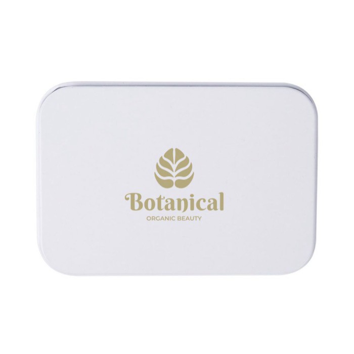 Set reutilizable de parches para ojos de silicona en una caja color blanco cuarta vista