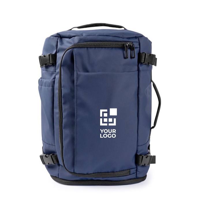 Mochila para portátil de poliéster apta para llevar en trolley 15'' color azul vista principal